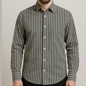 PAUL & SHARK Yachting striped button up shirt 100% cotton lightweight size large